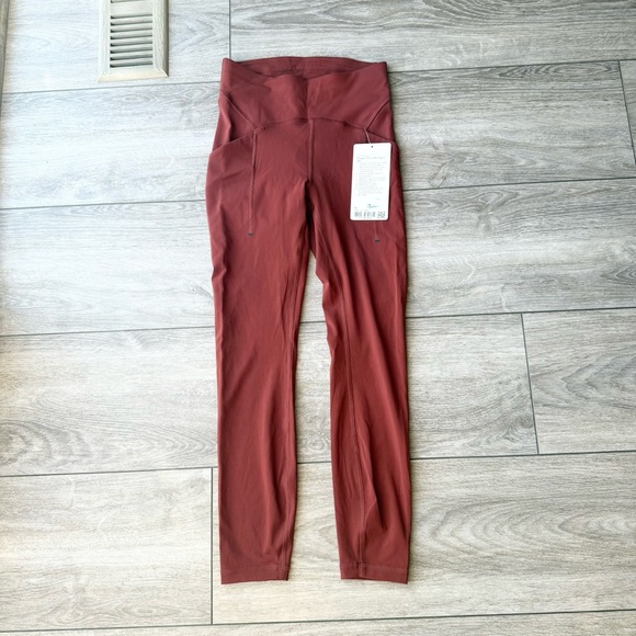 NWT Lululemon Power Thru High-Rise Tight 25" in Date Brown - Picture 4 of 14